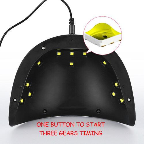 36W UV-Nageltrockner mit 12 LEDs & Timer - USB 2