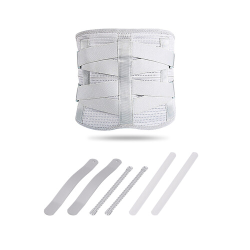 Doppel-Druck-Bauchbinde Grau M 80-95cm 2