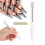 Nagelkunst Bullion Stift Metallkugeln Silber 2