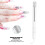 Nagelkunst Bullion Stift Metallkugeln Silber 5