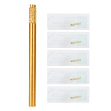 Handmatige Microblading Tatoeage Pen Set met 5 Naalden