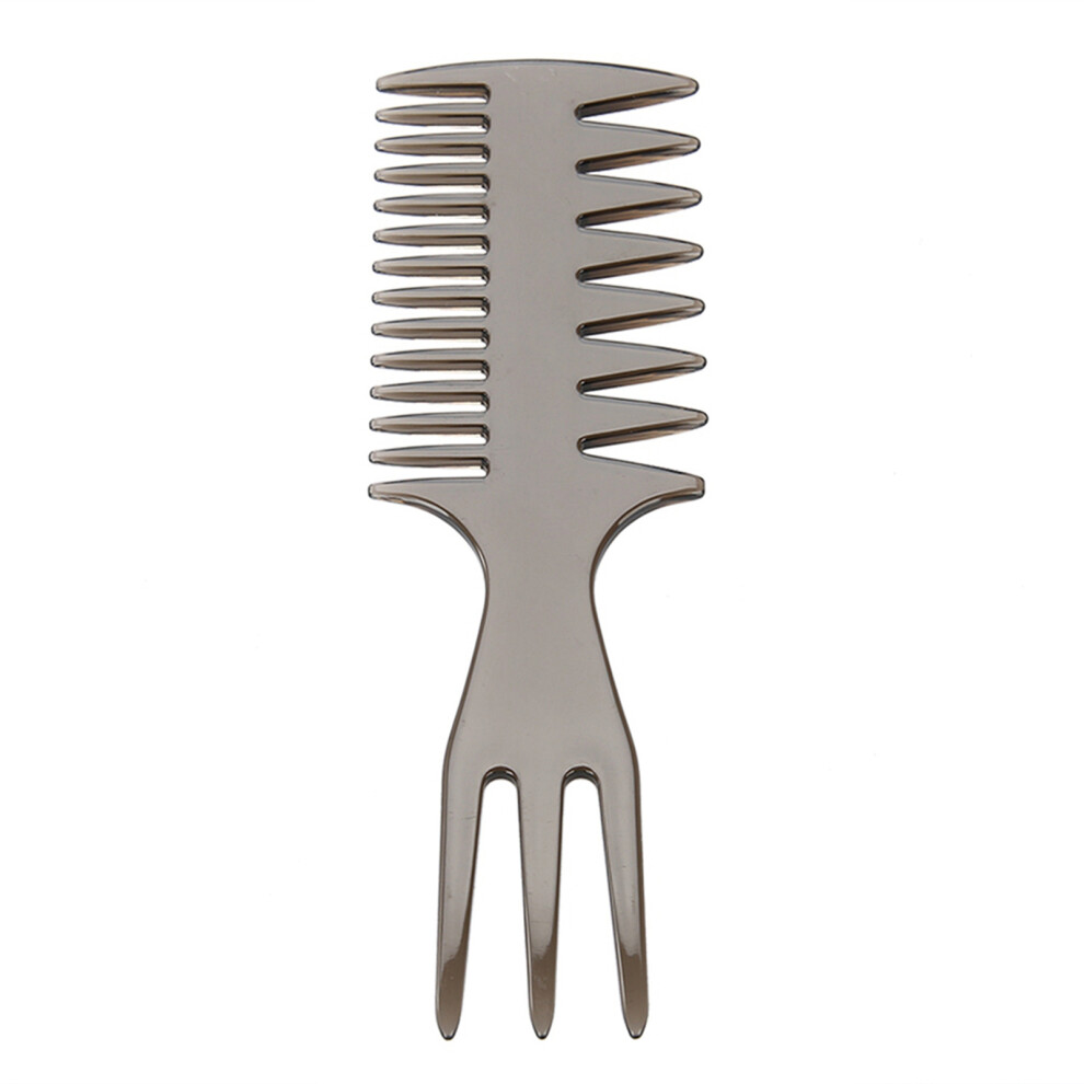Men Hairdressing Comb Hair Straightening Curling Oil Styling Fork