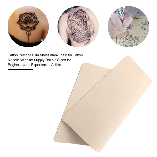 Tattoopraktik-Hautblatt 8x6" beidseitig für Anfänger 1