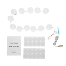 12x LED Spiegellicht USB dimmbar für Schminktisch