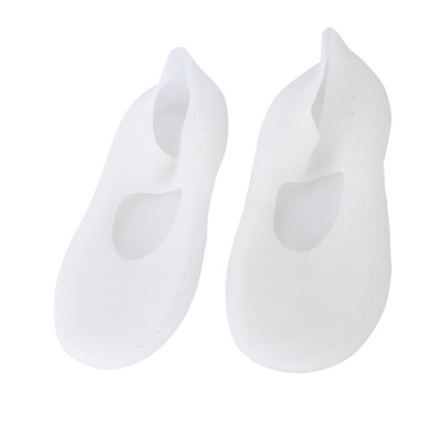 1 Pair Silicone Anti-Cracking Foot Protector White L 1