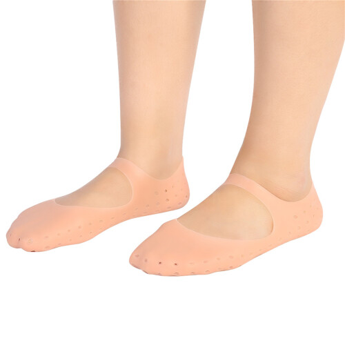 Silikon-Fußsocken gegen Risse, Hautfarbe S 2