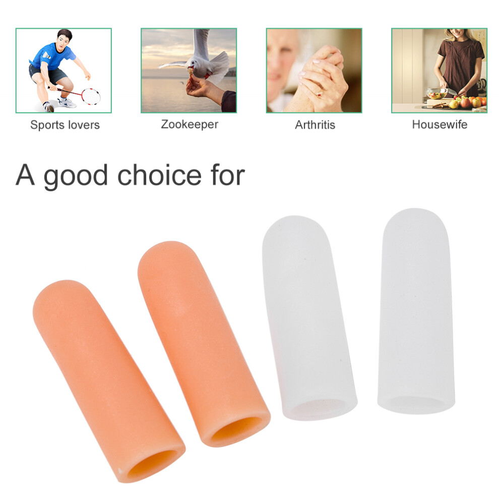 4pcs Silicone Thumb Sleeves Finger Protector Arthritis Basketball