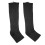 Middle Calf Socks Knee Support with Zipper Black XXL 1