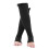 Middle Calf Socks Knee Support with Zipper Black XXL 3