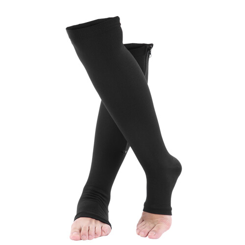 Calzini Sport Ginocchiera Cerniera Nera S/M 1