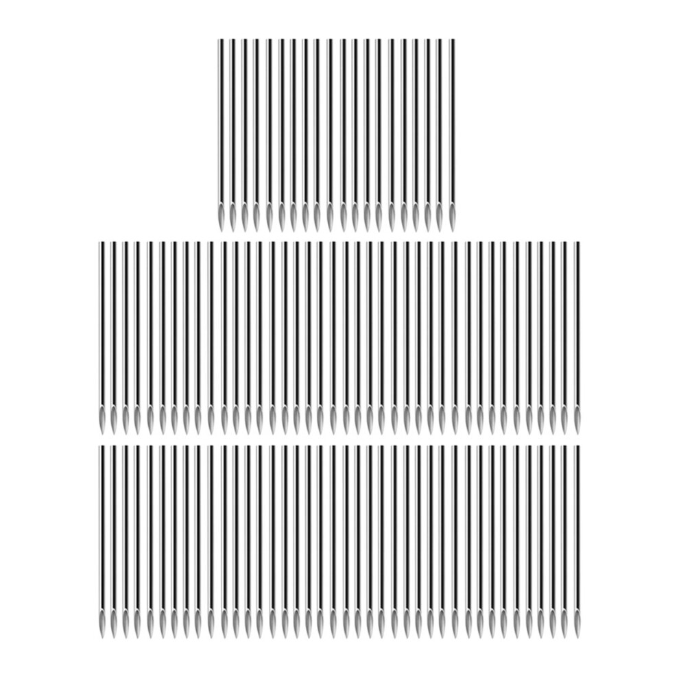 100PCS Sterile Disposable Tattoo Piercing Needles 14G Nose Ear Lip