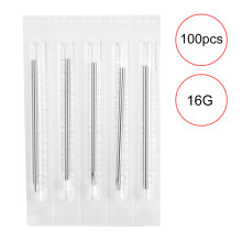 100 Stks Steriele Wegwerp Piercing Naalden 16G