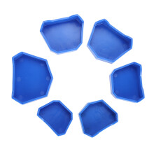 6pcs Dental Plaster Base Mold Kit Set