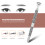 Manual Detachable Crystal Tattoo Pen for Eyebrows Silver 3