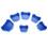 6pcs Dental Plaster Base Mold Kit Set 3