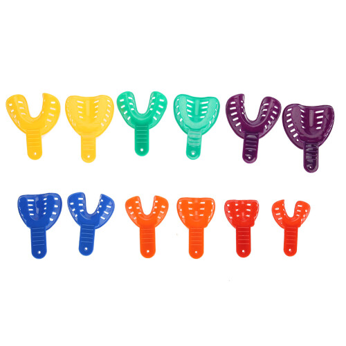 12pcs/Set Dental Plastic Teeth Brace Tray Tooth Support Oral Tools