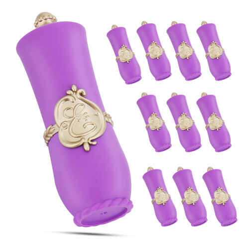 10x Etwas Lippenstiftbehälter Royal Style Lila 1