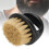 Spazzola Barba Manico Nero Capelli Bianchi 5