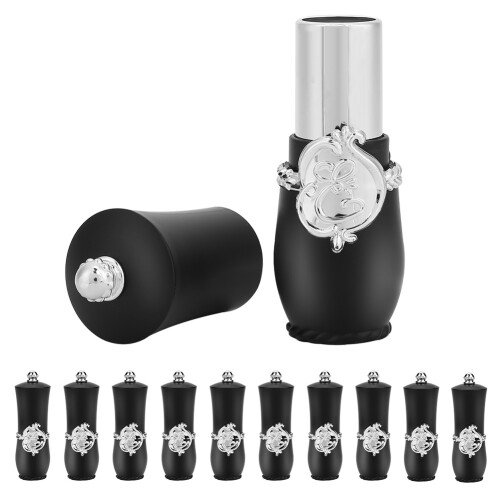 10x Etwas Lippenstiftbehälter Royal Style Schwarz 1