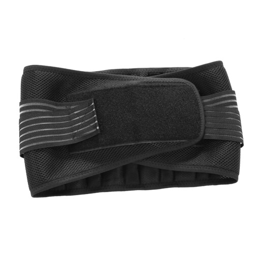 Schwarze verstellbare Bauchstütze L 2
