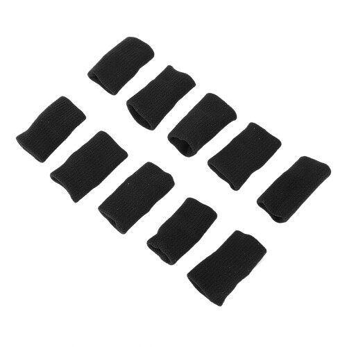 10x Finger Sleeve Support Arthritis Band Black 2