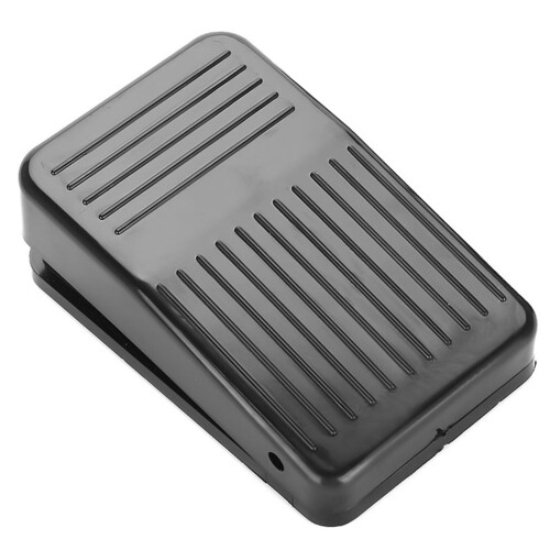 Zwart schuin voetpedaal, antislip, compact 2