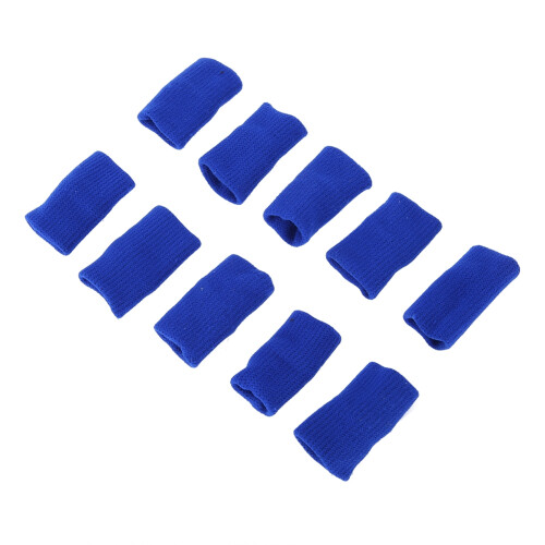 10x Finger Sleeve Support Arthritis Band Blue 2