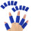 10x Finger Sleeve Support Arthritis Band Blue 5