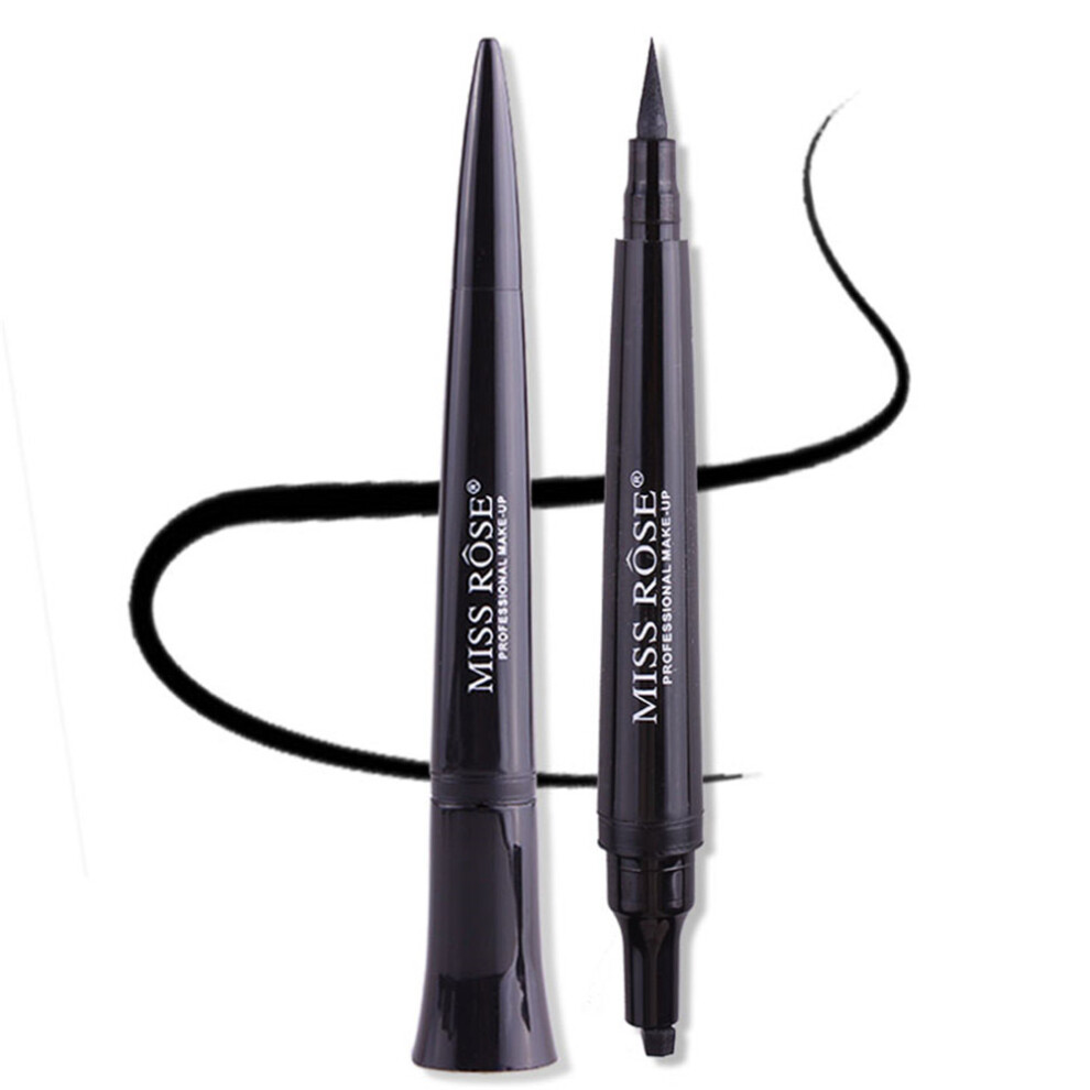 Miss Rose Double Head Seal Stamp Eyeliner Pencil Makeup Tool