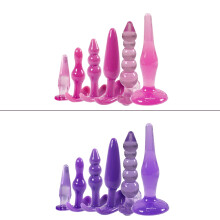 6x Silikon Analspielzeug Set für Massage