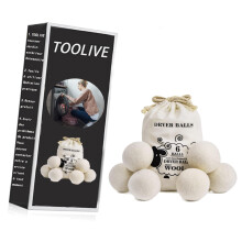 Boule Seche Linge, Lot De 6 Boule De Sechage Seche Linge Balle De Sechage XL, Non Toxique, 100% D'assouplissant Naturel Réutilisable De Qual