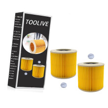 Confezione da 2 cartucce filtro per Kärcher Premium WD3 WD2 MV2 MV3 WD 3P, WD 3.200, WD 3.500 P, SE 4001, SE 4002, A2054, A2004, A2254, A26