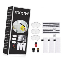 11-teiliges Zubehörset für Kärcher Easyfix SC2 SC3 SC4 SC5 Dampfreiniger, 3 Mikrofaser-Bodentücher, 3 Mikrofaser-Handdüsen