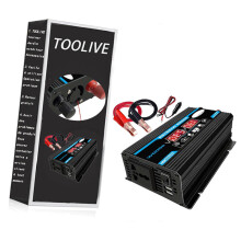 Inverter a onda sinusoidale pura da 4000 W da 12 V a 220 V, trasformatore a onda sinusoidale pura con telecomando e doppie prese di corrente