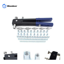 Schroefdraadklinkmoerset, 86 stuks klinknagelpistool, klinknagelpistoolset, klinknagelpistool, klinknagelgereedschap, schroefdraadinzetstuk
