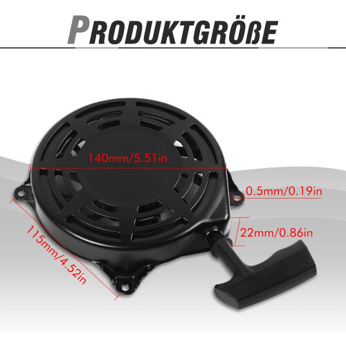 Εκκινητής καλωδίου για Briggs & Stratton 497680 498144 Χειροκίνητος εκκινητής για χλοοκοπτικ 1