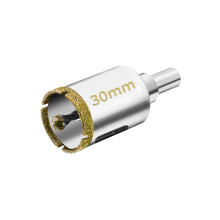30 mm diamantgatzaag met centreergeleiderboor, tegelgatzaag met diamantcoating, diamantkernboor voor glas