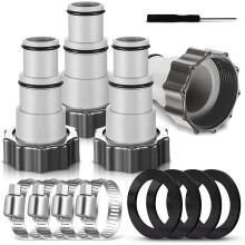 Adaptador para mangueira de piscina A, conjunto de 4 peças de substituição para mangueira de piscina com encaixe para bomba.