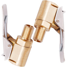 Autobandventieladapter, 8 mm messing tip pomp opblaasventiel clip klem connector adapter voor autobanden