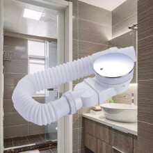 Desagüe de ducha de 90 mm, extraplano, con orificio para plato de ducha, sifón con sistema de control de olores, filtro para el cabello, tap