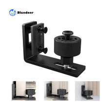 Ajustable Guide de Plancher Mur/porte Guide Inférieur Pour Porte en Bois Coulissante Noir Accessoire de porte coulissante