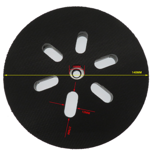Δίσκος λείανσης 150 mm - Για έκκεντρα τριβεία Bosch GEX 150 AC, PEX 15 AE, GEX 150 Turbo - 150 mm με βίδα W. Δ 1