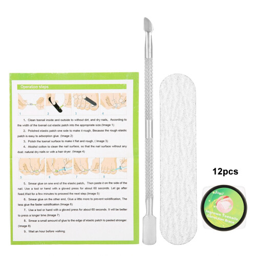 12Pcs Professional Nail Correction Stickers for Pedicure