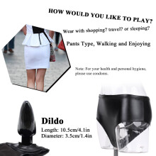 Unisex Masturbationsunterwäsche mit Plug und Dildo