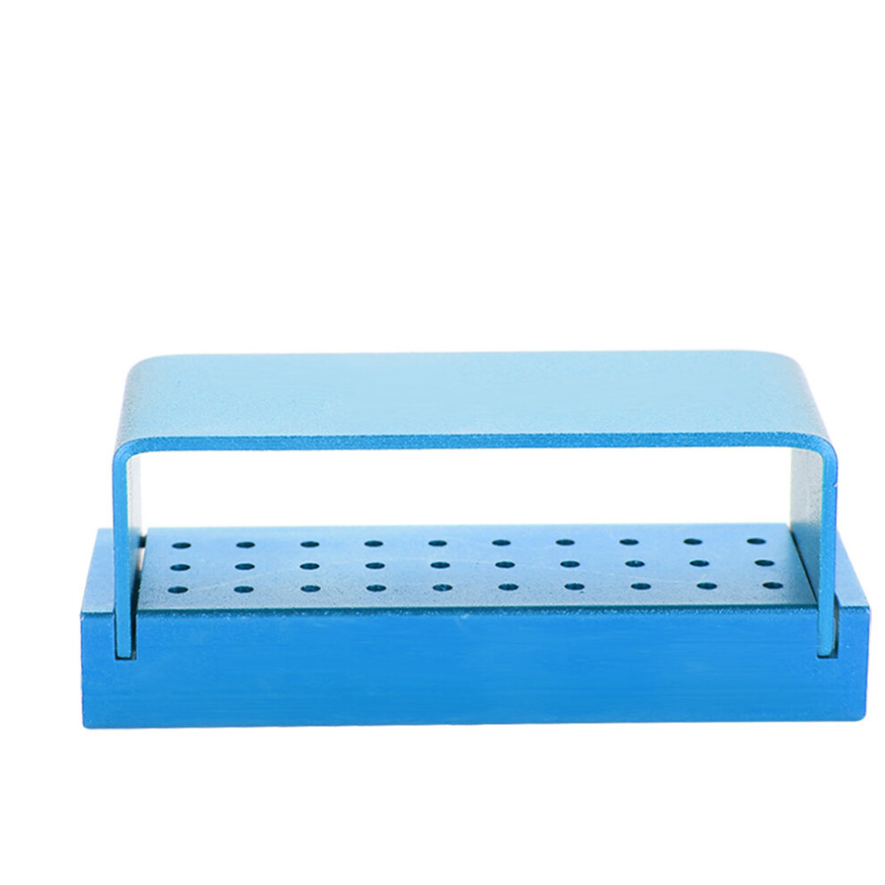 Blue Aluminium Dental Bur Holder Autoclavable