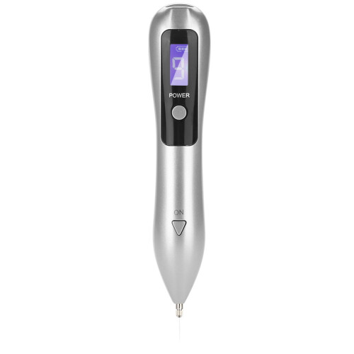 Tragbarer LCD-Punkt-Mole-Entfernungsstift Silber 2