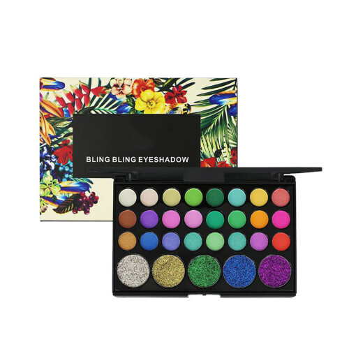 Langanhaltende Glitter Eyeshadow Palette #02 1