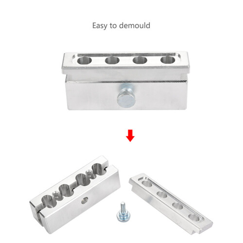 4 Fächer Lippenstiftform Aluminium 2