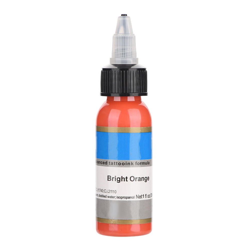 Orange 30Ml Semi-Permanent Eyebrow Tattoo Ink Bright