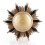 Tragbare Anionen-Haarkamm Gold/Schwarz 32mm 5